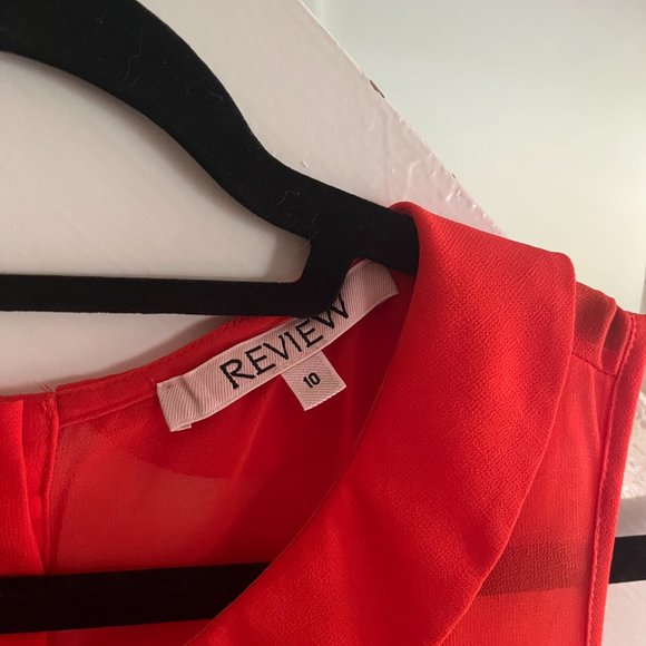 Review, Sheer Orange Blouse (10) - Picture 3 of 4